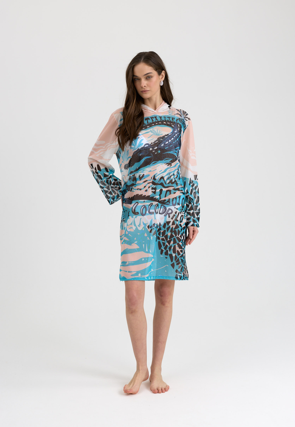 Туника женская короткая из сетки "COCO"