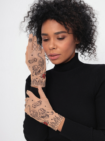 Перчатки женские "TigerTattoo"