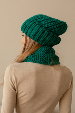 Шапка женская "EMERALD OVERSIZE"