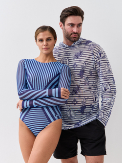 Купальник для загара с длинным рукавом "YACHT"