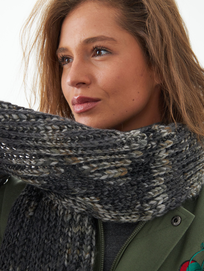 Шарф женский "OVERSIZE DARK GRAY"