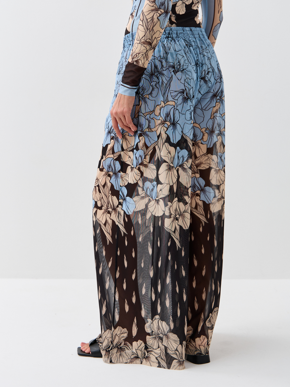 Брюки-палаццо женские пляжные "IRIS"