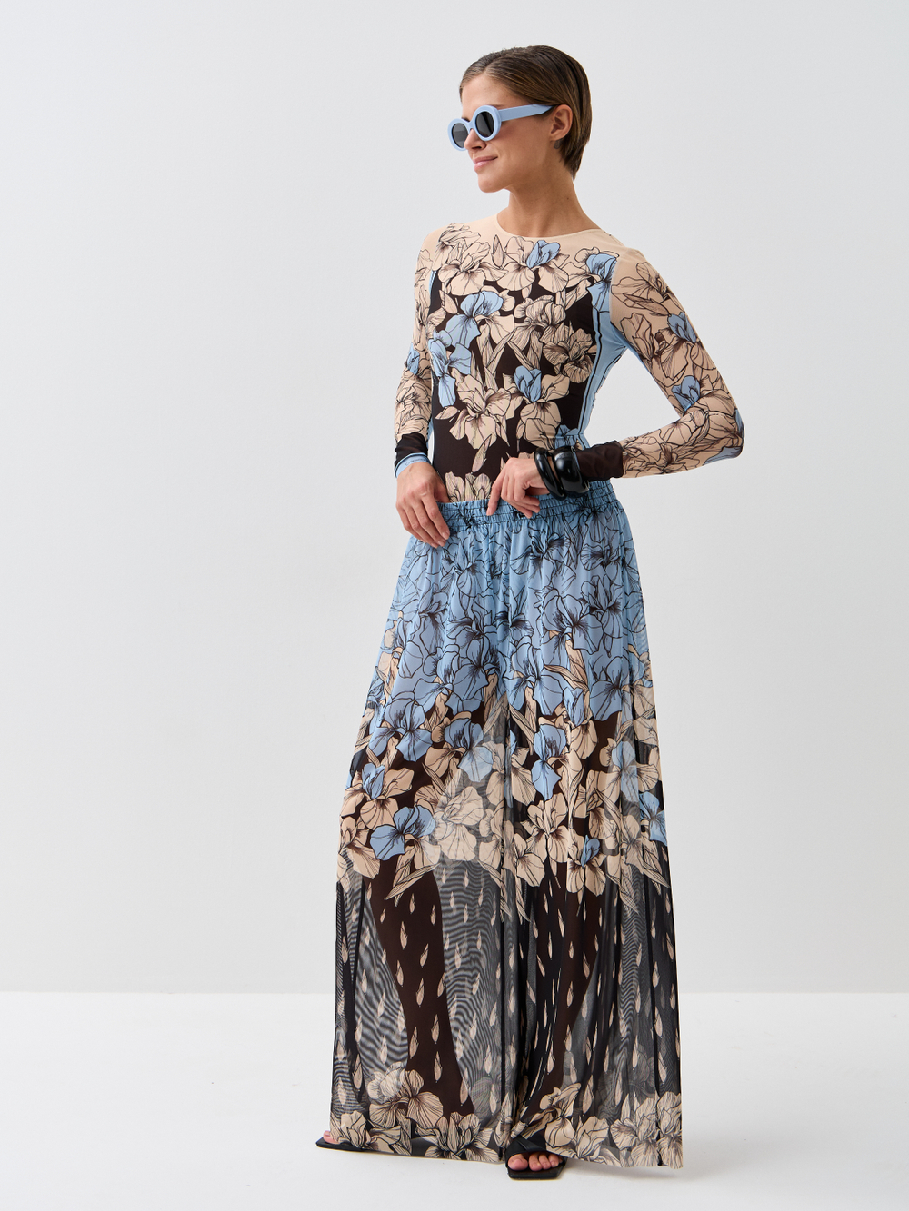 Брюки-палаццо женские пляжные "IRIS"