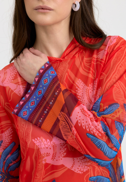 Туника женская короткая из сетки "SHAWL"