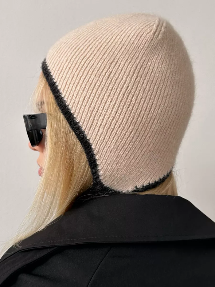 Шапка-чепчик женский "CREAM"