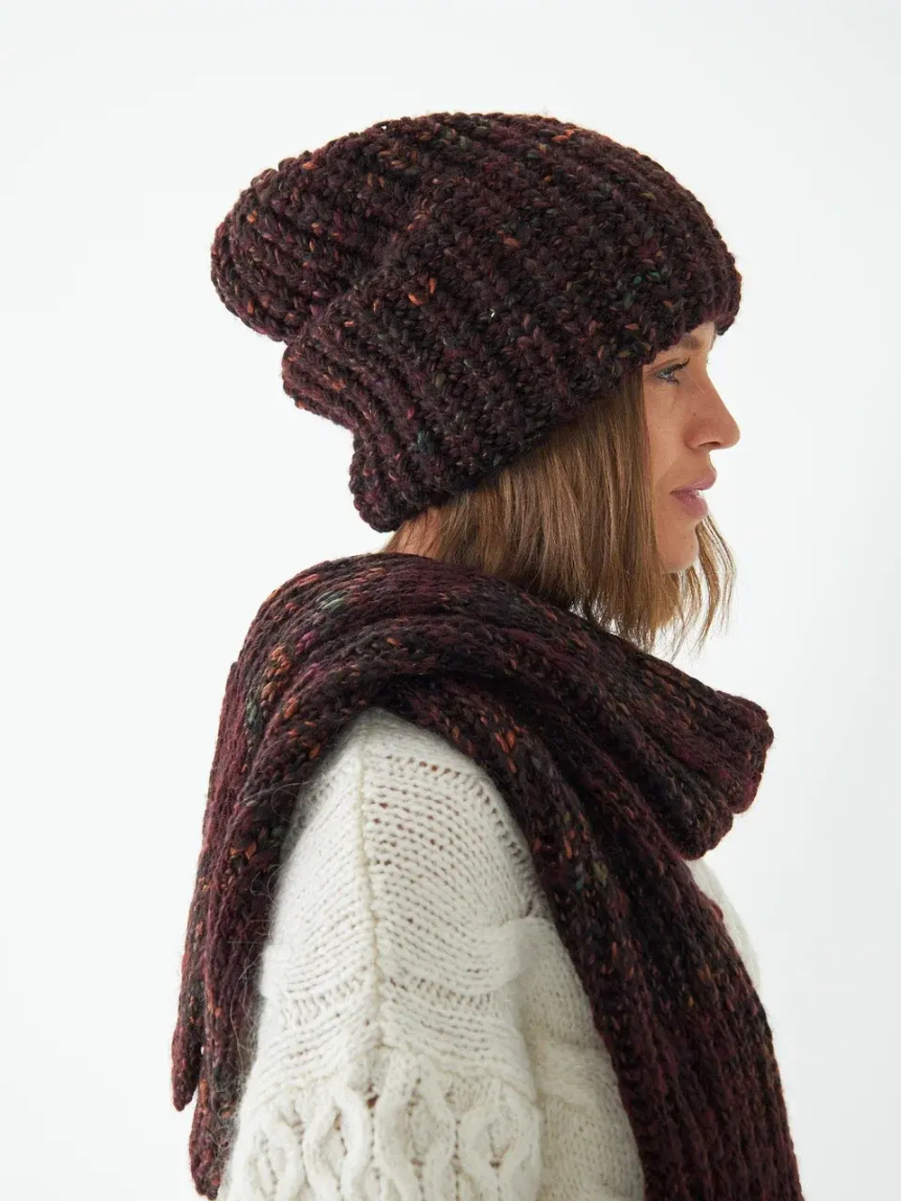 Шапка женская "BORDO OVERSIZE"
