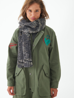 Шарф женский "OVERSIZE DARK GRAY"