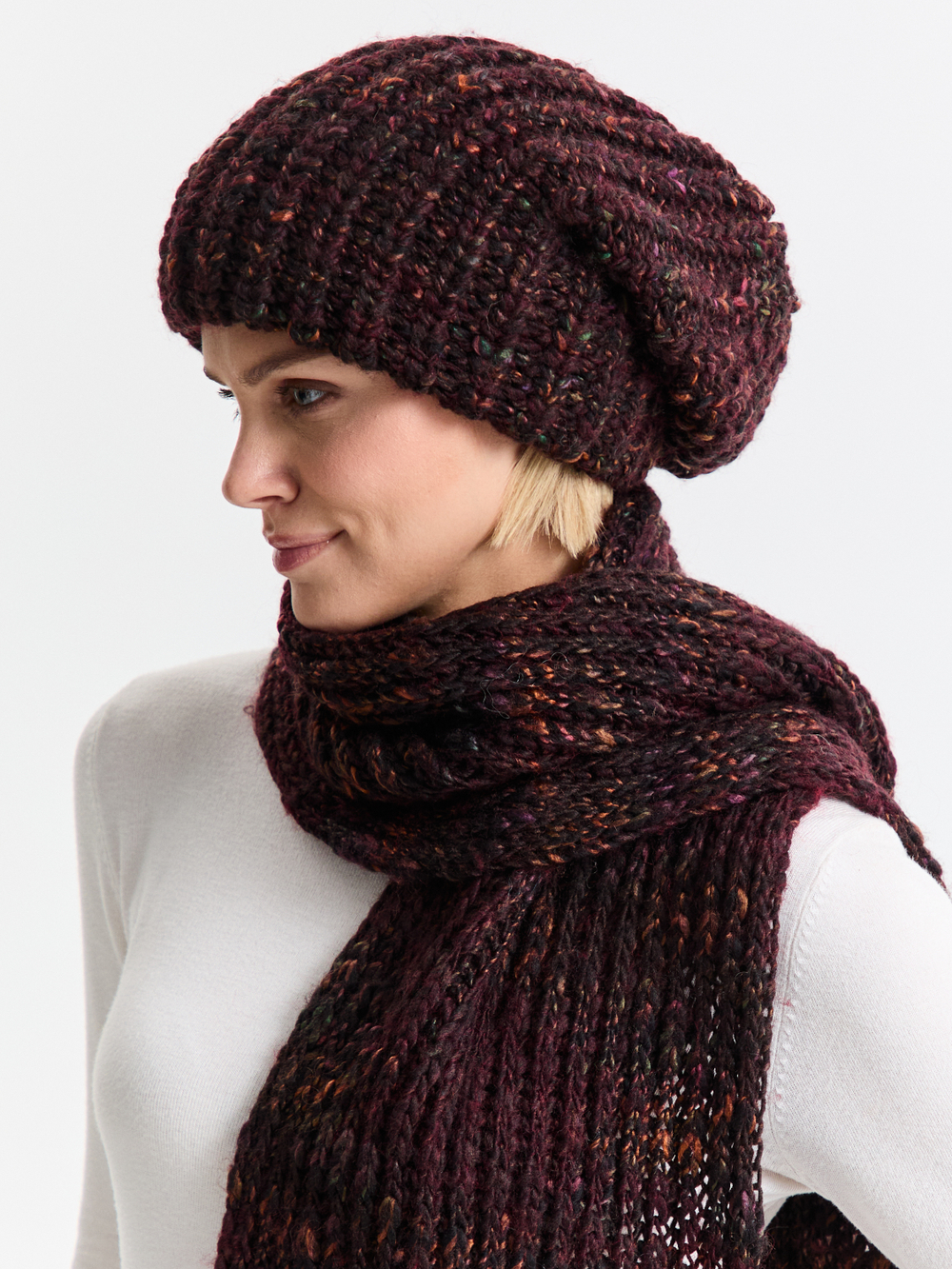 Шапка женская "BORDO OVERSIZE"