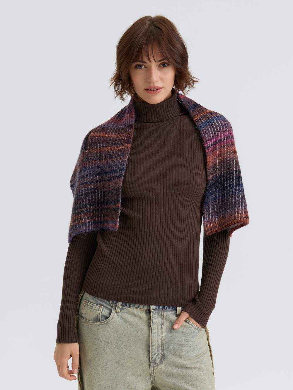 Шарф женский "BORDO LISSE"