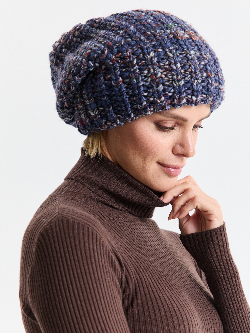 Шапка женская "LAVENDER OVERSIZE"