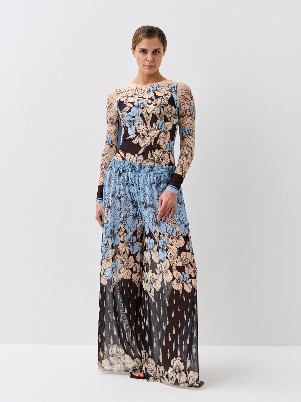 Брюки-палаццо женские пляжные "IRIS"