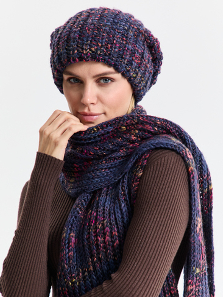 Шарф женский "BLUEBERRY OVERSIZE"
