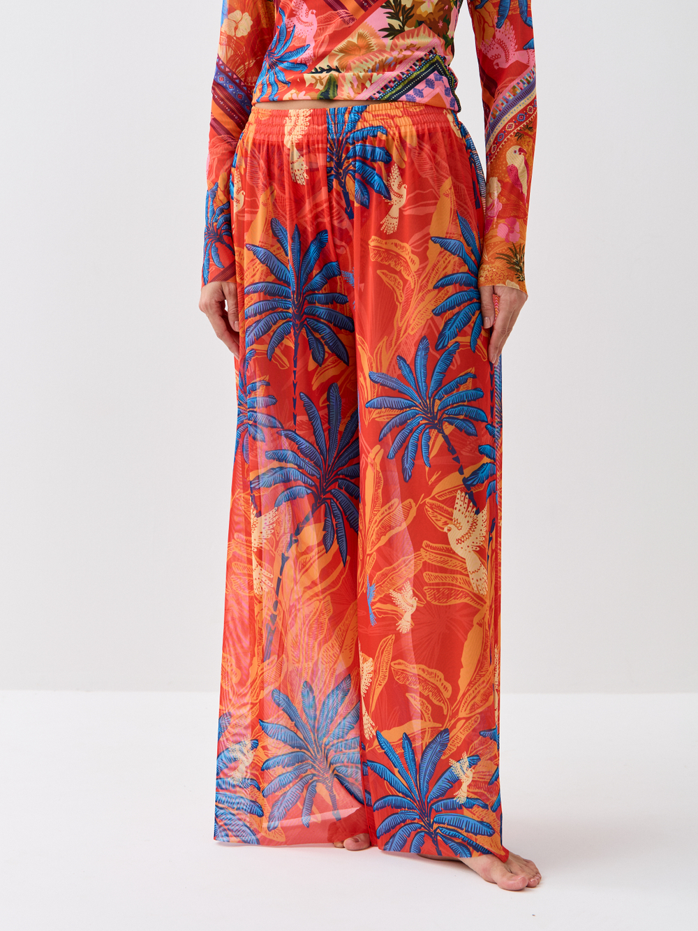 Брюки-палаццо женские пляжные "SHAWL"