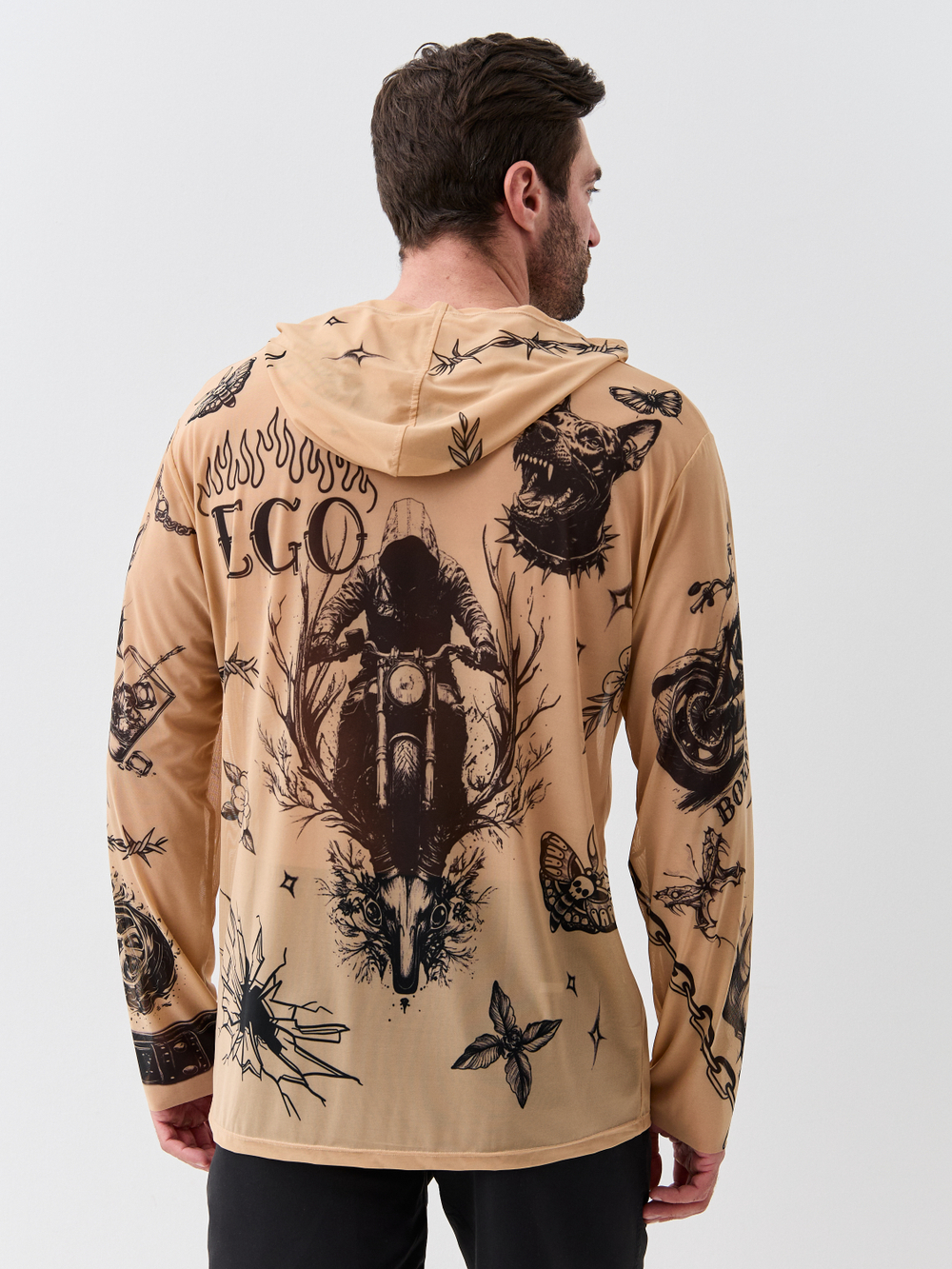 Лонгслив мужской для загара "BIKER"