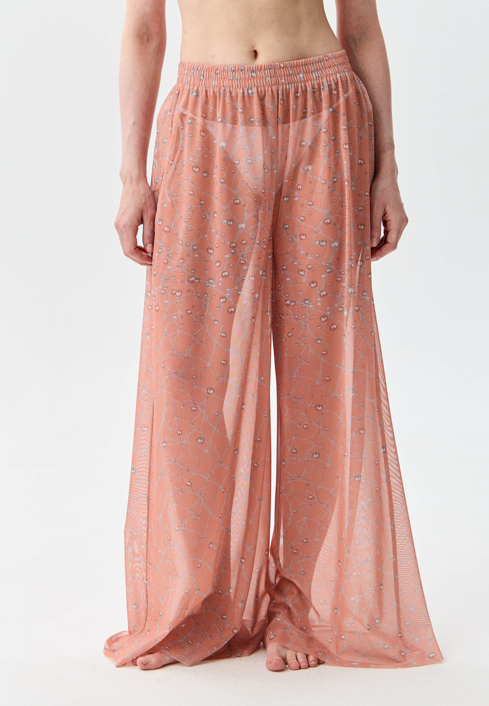 Брюки-палаццо женские пляжные "SHELL"