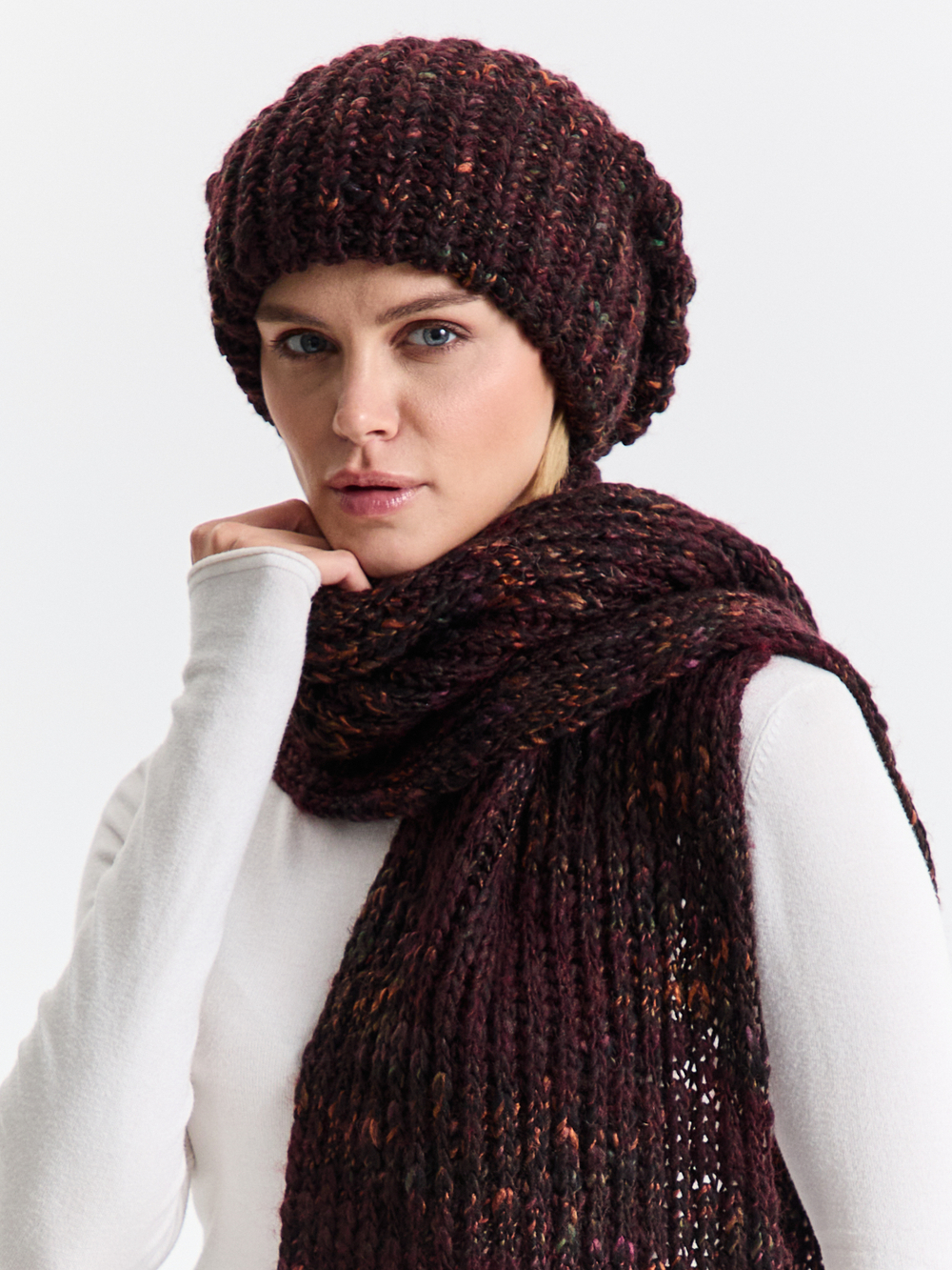 Шапка женская "BORDO OVERSIZE"