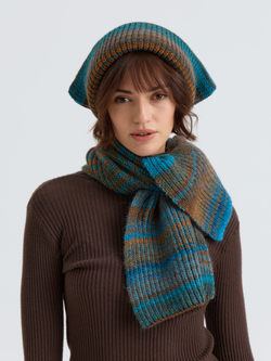 Шарф женский "BROWN BLUE LISSE"