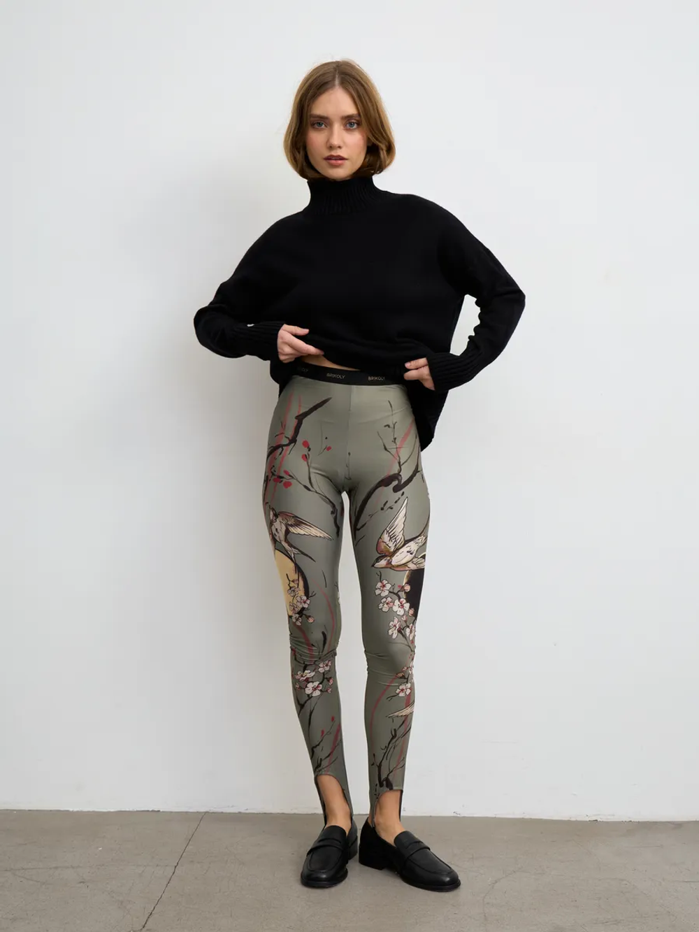 Леггинсы женские с тату "MOON"