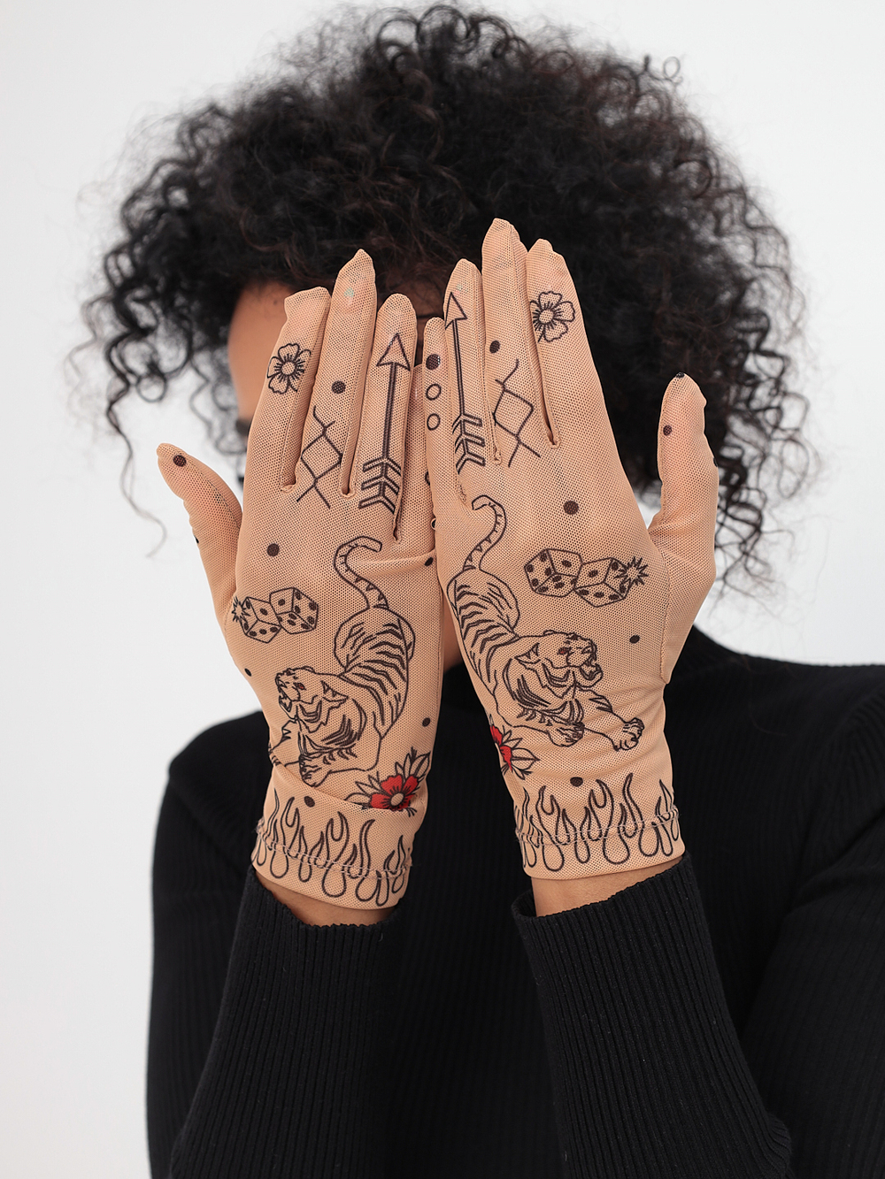 Перчатки женские "TigerTattoo"