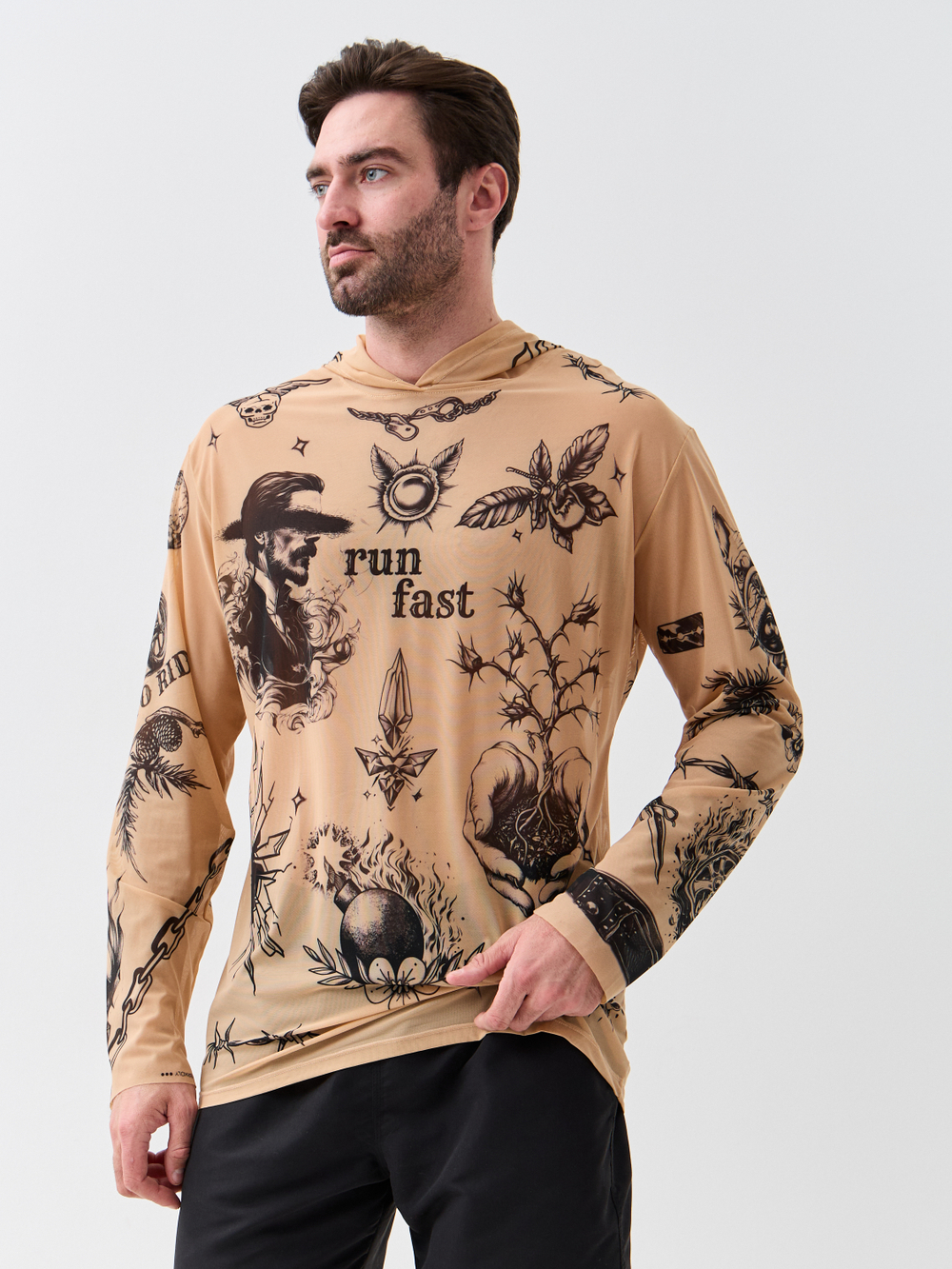 Лонгслив мужской для загара "BIKER"