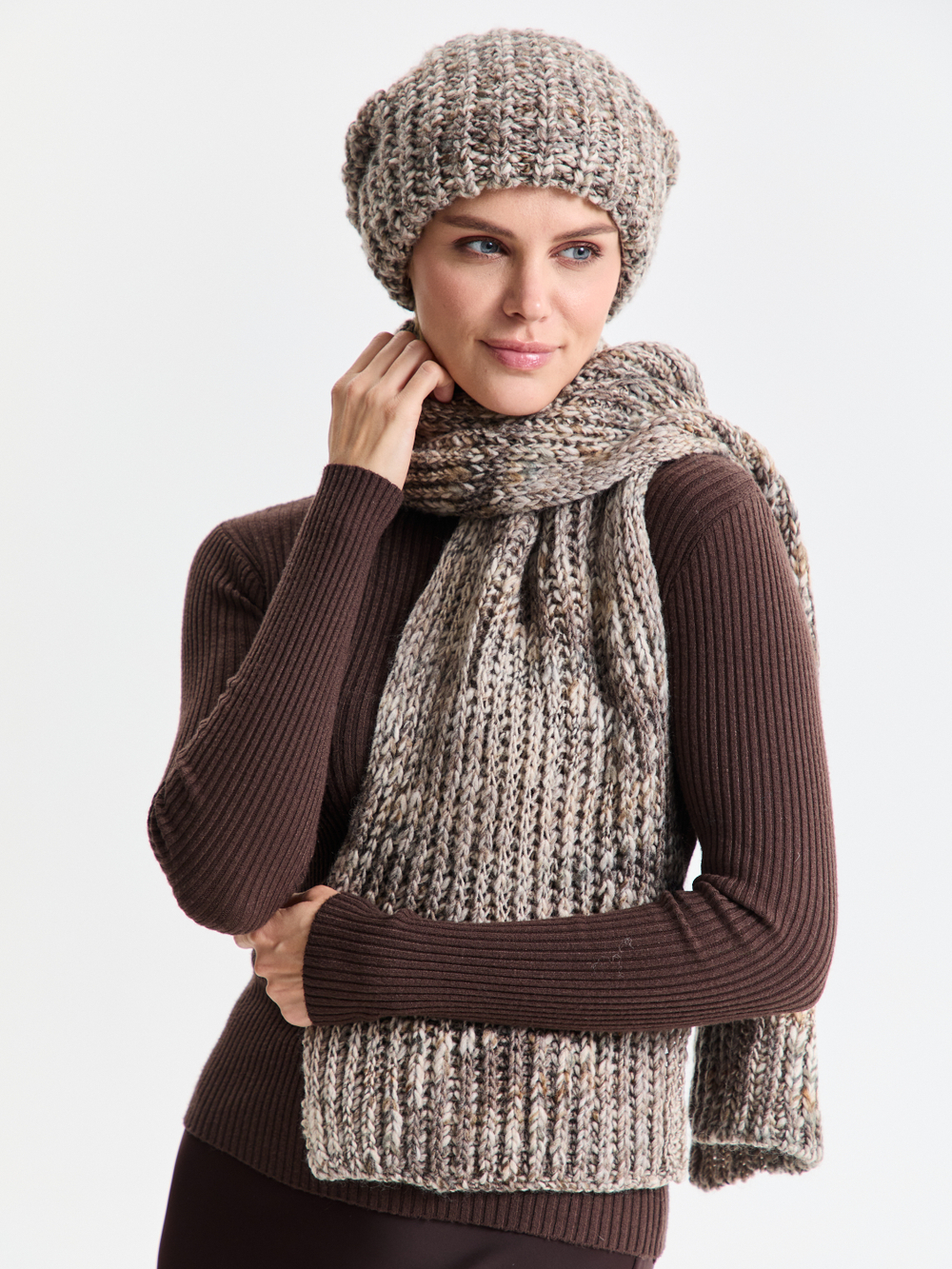 Шапка женская "GRAY OVERSIZE"