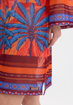 Туника женская короткая из сетки "SHAWL"