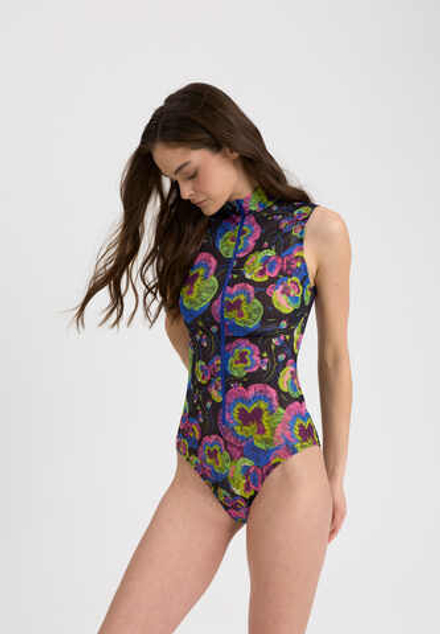 Купальник женский без рукавов с молнией "VIOLET"