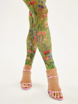 Леггинсы женские с тату принтом "FLORA"