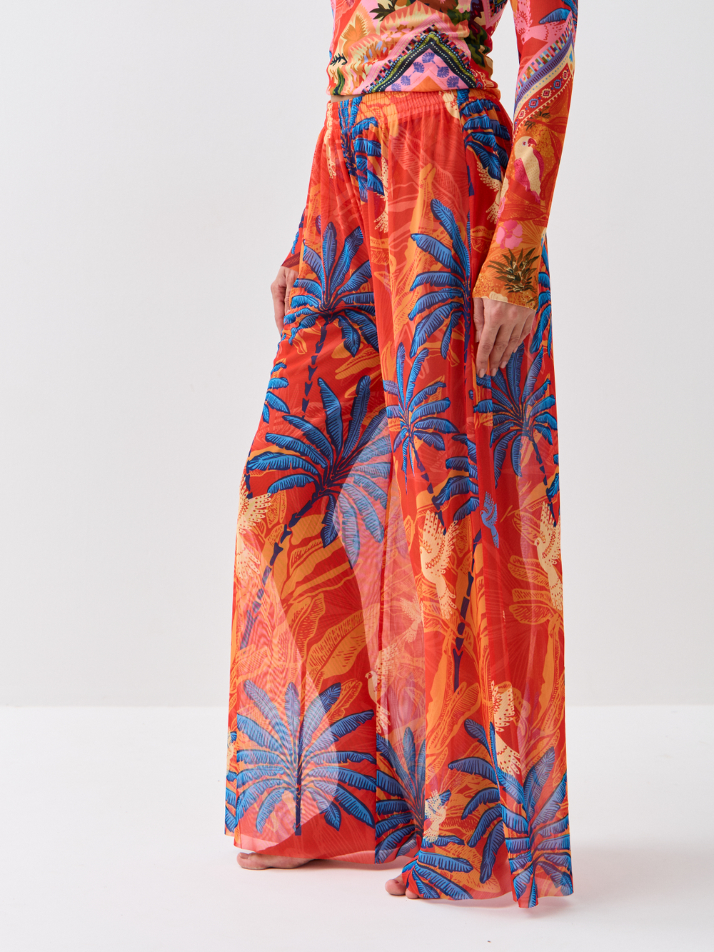 Брюки-палаццо женские пляжные "SHAWL"