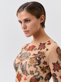 Боди женское с длинным рукавом "OLD NEW"