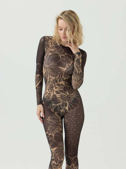 Комбинезон женский из сетки "BLACK ASTRA"