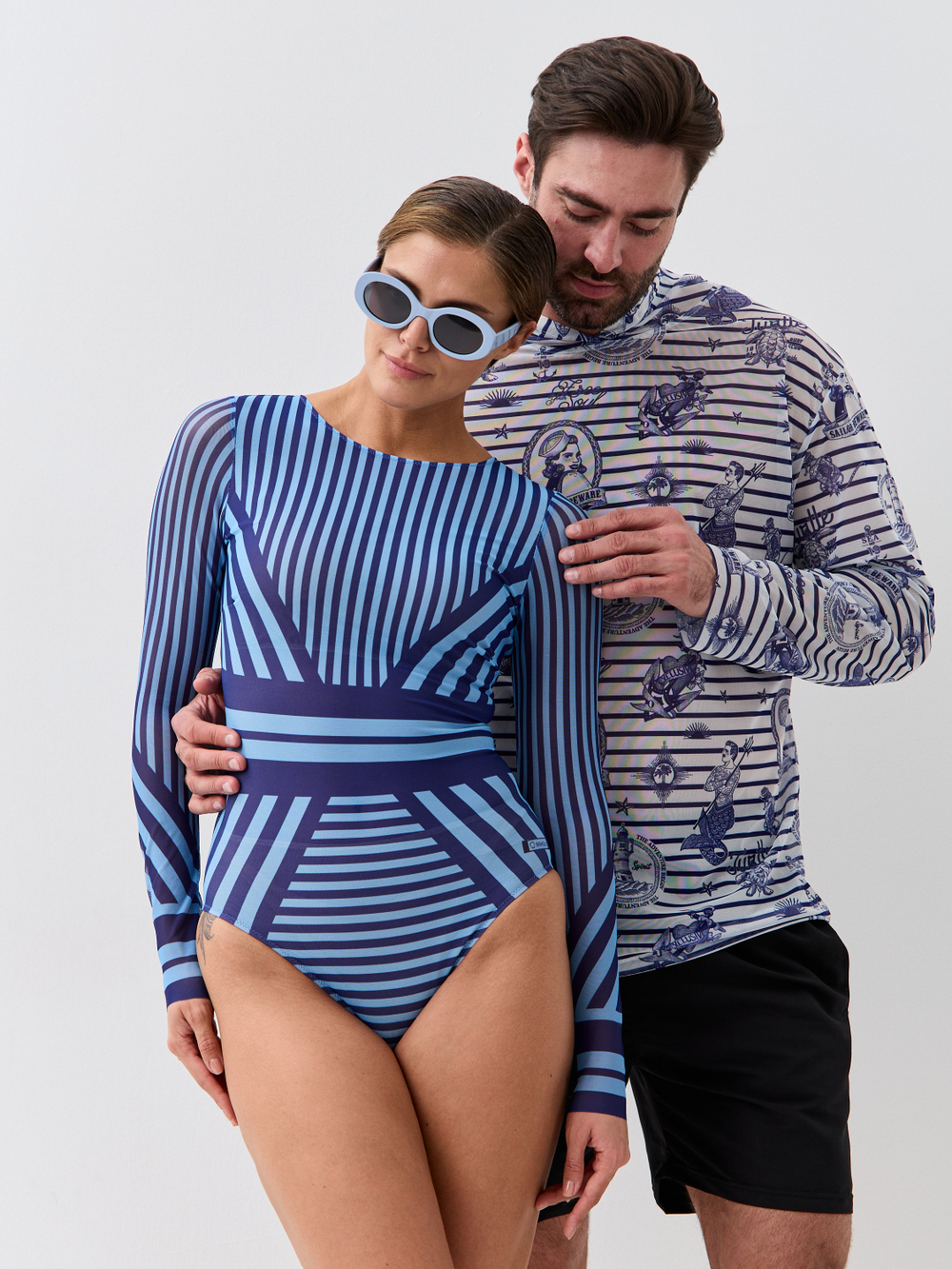 Купальник для загара с длинным рукавом "YACHT"