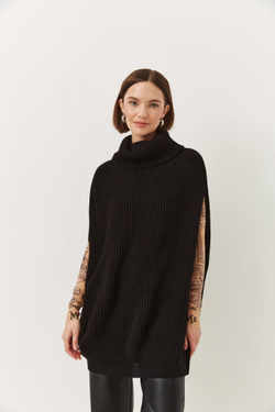 Жилетка женская вязаная "BLACK JACQUELINE"