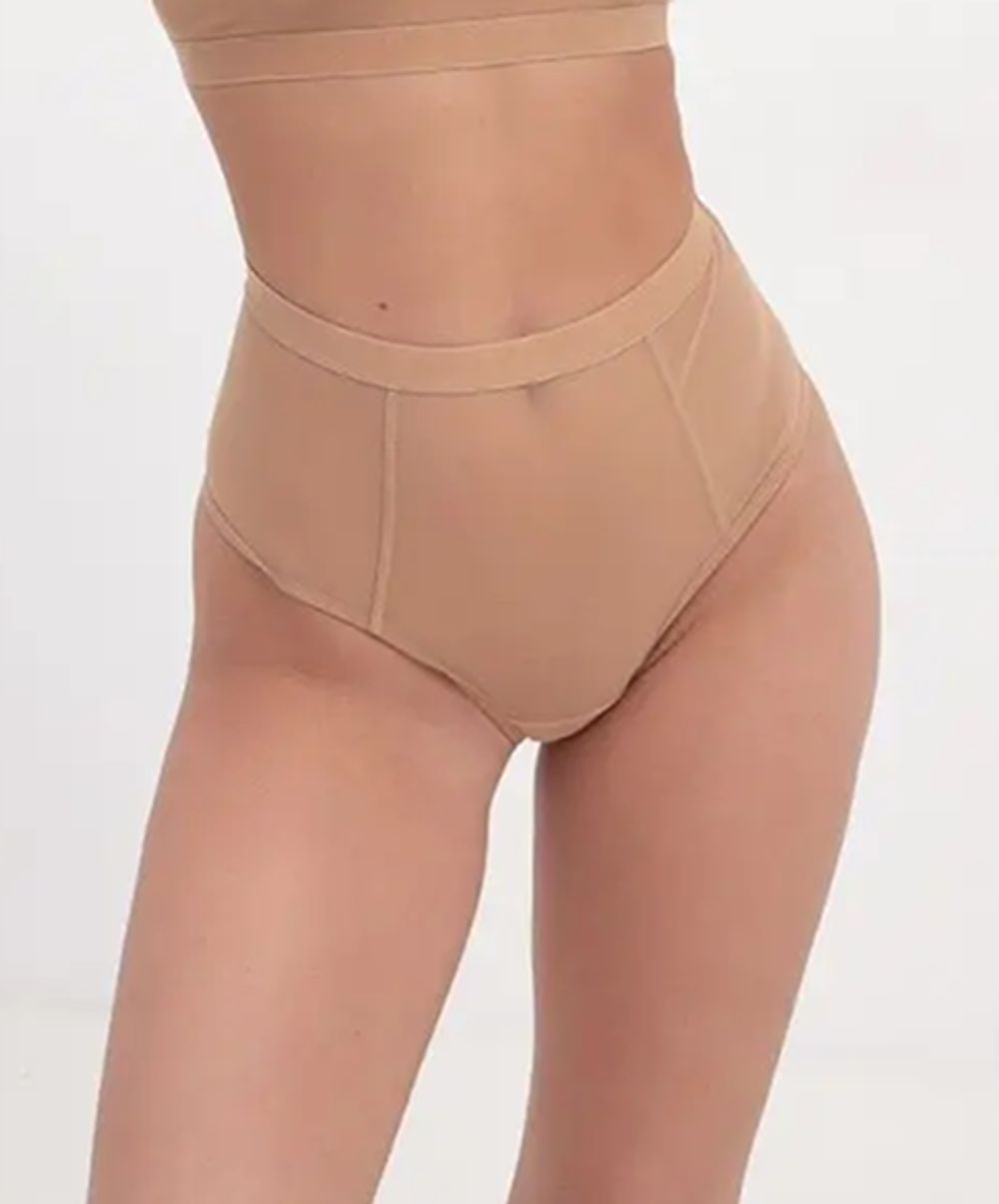 Трусы женские высокие "CREAM NET"