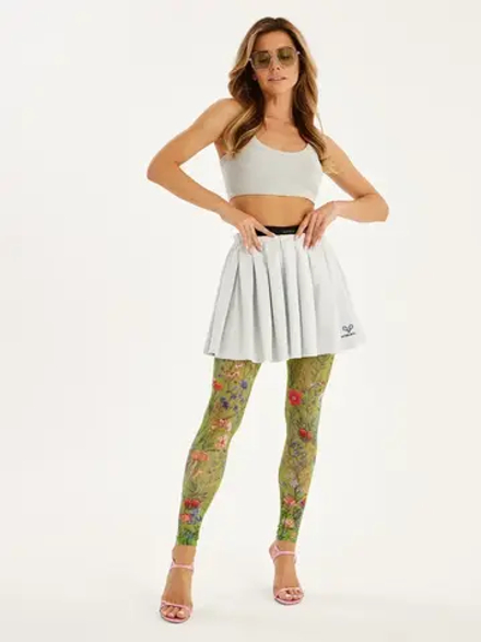 Леггинсы женские с тату принтом "FLORA"